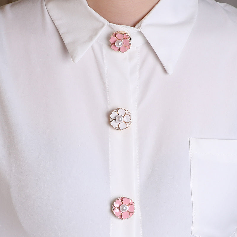 Soft Bloom Pearl Clip-Over Button (1 Piece)