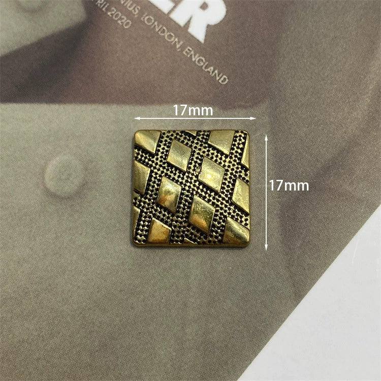 Vintage Striped Clip-On Button (1 Piece)