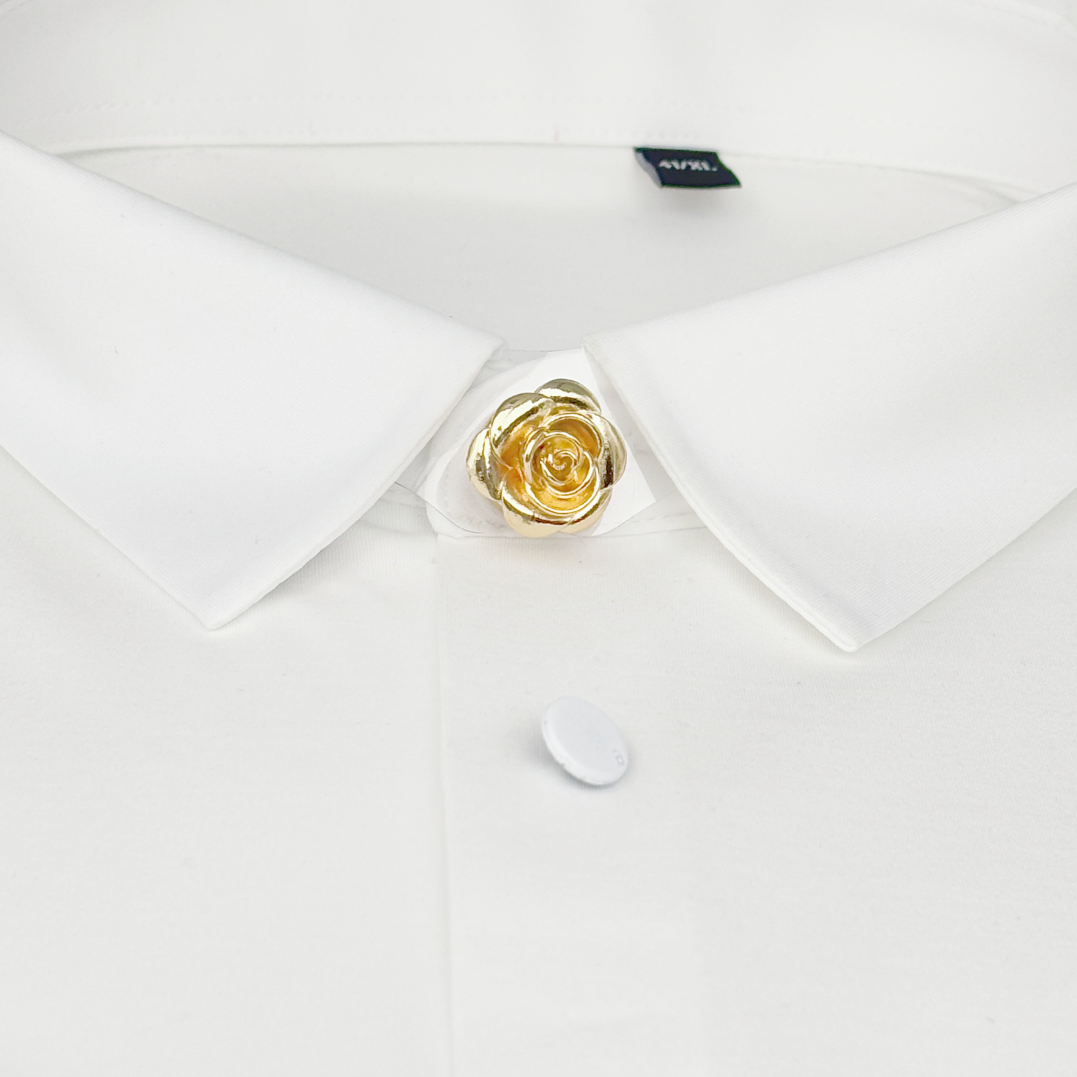 Metallic Classy Rose Edition Clip-Over Detachable Buttons