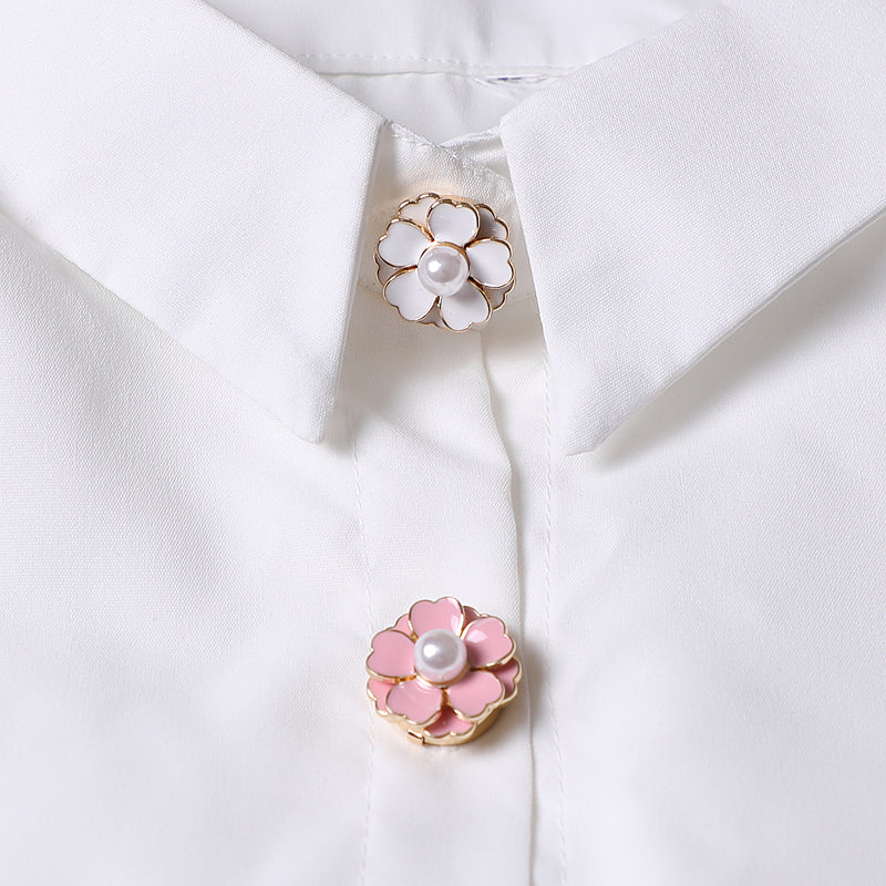 Soft Bloom Pearl Clip-Over Button (1 Piece)